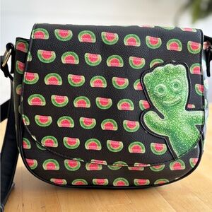Loungefly x Sour Patch Kids Crossbody Green Black Purse